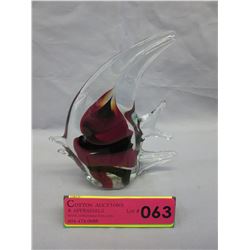 Art glass angel fish