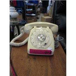 Vintage dial telephone - ivory colour