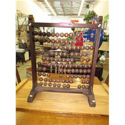 Oversized wood abacus