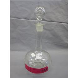 Etched glass Victorian decanter