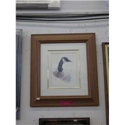Framed Michael Dumas duck print