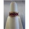 Image 1 : 14KT Rose Gold Red Spinel Ring