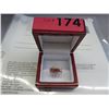 Image 2 : 14KT Rose Gold Red Spinel Ring