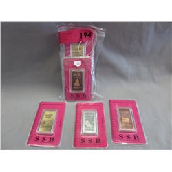 9 x .999 Certified & Serial numbered Investors Bar