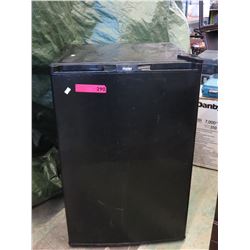 Used Haier black bar fridge