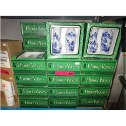30 NEW 6" flower vase sets