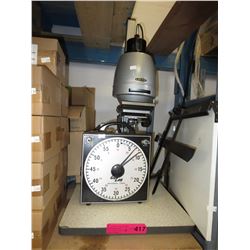 Photograph enlarger, timer & cutting board