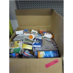 Box of OTC pharmacy goods