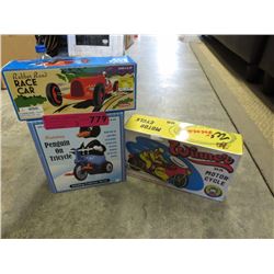3 NEW Tin Toys
