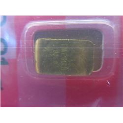 2 x .01 Gram .995 Gold Turkish Mint bars