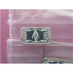 4 x 1 Gram .999 Silver 2015 Penguin bars