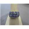 Image 1 : Blue Tanzanite & Diamond studded ring