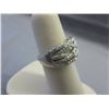 Image 2 : 1/4 CT White Diamond weave design ring