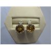 Image 1 : NEW - Sterling Silver, Citrine & Diamond earrings