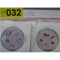 13 CTW of assorted cut Amethysts & Garnets