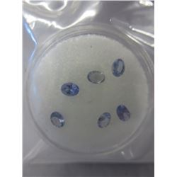 6 Oval cut high quality Tanzanite gemstones
