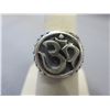 Image 1 : Sterling Silver OM "Symbol of God" ring