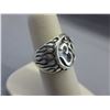Image 2 : Sterling Silver OM "Symbol of God" ring