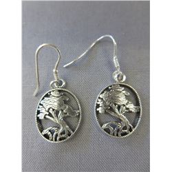 NEW - .925 silver French Hook Tree of Life earrings