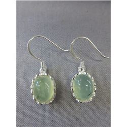 NEW - .925 Sterling Silver Prehnite earrings