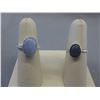 Image 1 : 2 x .925 Silver Chalcedony & Tanzanite Rings