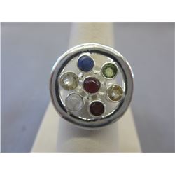 Custom made .925 Silver Chakra energy ring