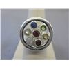 Image 1 : Custom made .925 Silver Chakra energy ring