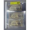 Image 1 : 3 WWII Japanese Occupy Burma 5 Rupee notes