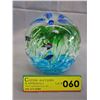 Image 1 : "Fish Bowl" Blown glass globe - controlled bubbles
