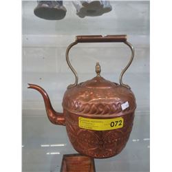 Vintage copper plated kettle - Good size