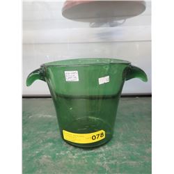 Mid-Century - Green Glass ice bucket