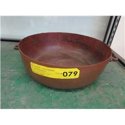 Vintage hand hammered copper pan