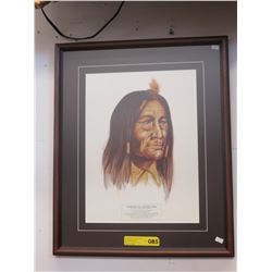 Framed print of War Chief - Button Chief