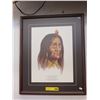 Image 1 : Framed print of War Chief - Button Chief