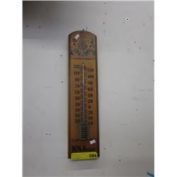 W. MacKenzie wood wall thermometer