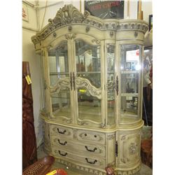 Large Italian style china cabinet