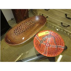 2 Aboriginal design bowls