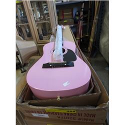 NEW - Children's acoustic guitar - Pink