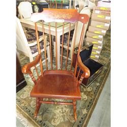 Used wood spoke back rocking char