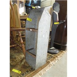 Vintage metal bolt sorter