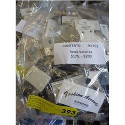 NEW - Fashion jewelry wrapped for retail - 90 pieces
