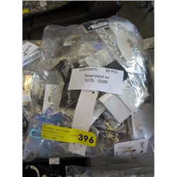 NEW - Fashion jewelry wrapped for retail - 90 pieces