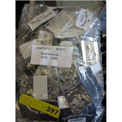 NEW - Fashion jewelry wrapped for retail - 90 pieces