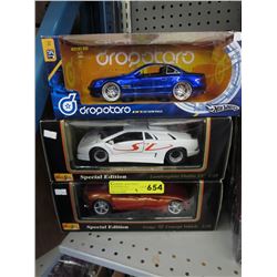 3 Scale model vehicles in original boxes