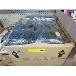 Case of grey driving gloves