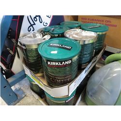 6 Cans of decaffeinated ground coffee