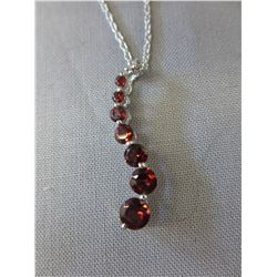 Garnet Journey Style Necklace