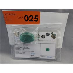 Certified museum sized 62 CT Oval cut Emerald