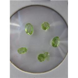 4 CTW of assorted cut Peridot gemstones