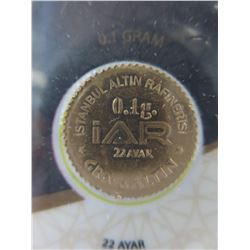 22 KT Certified Gold Istanbul Mint Coin
